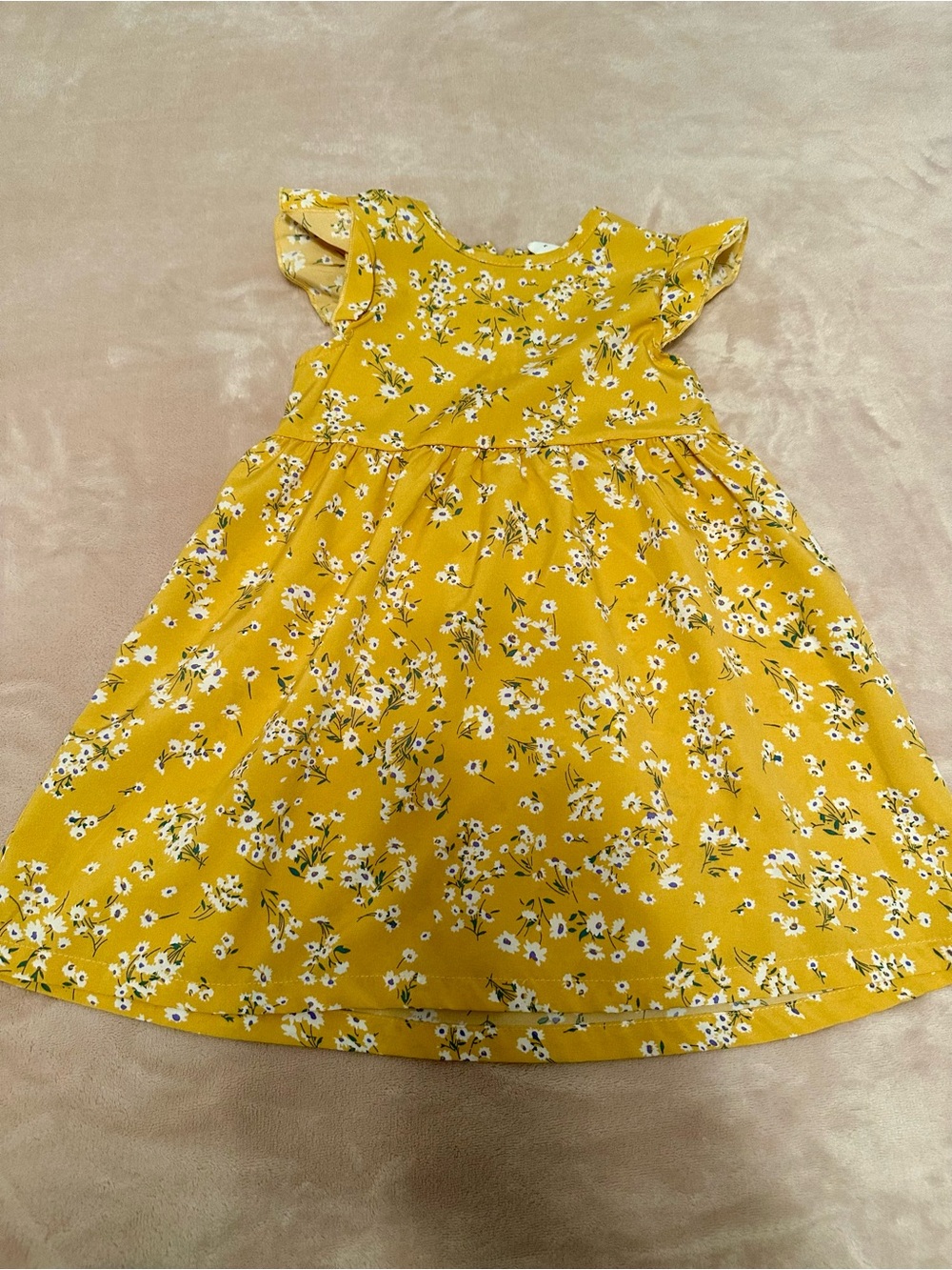 Girls Floral Ruffle-Sleeve Sundress